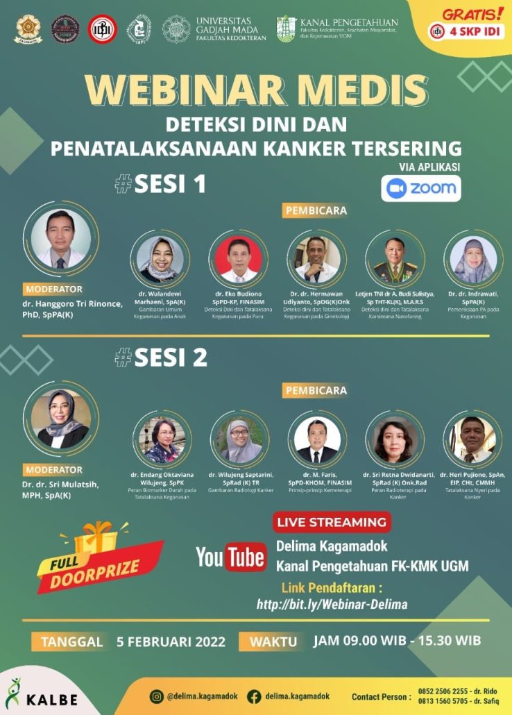 Delima Webinar Deteksi Dini Dan Penatalaksanaan Kanker Tersering